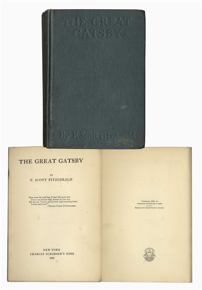 First Edition, First Printing of ''The Great Gatsby''